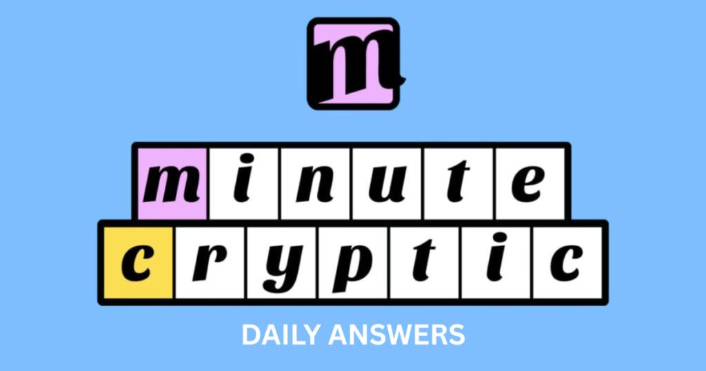 Minute cryptic answer today Dec 17